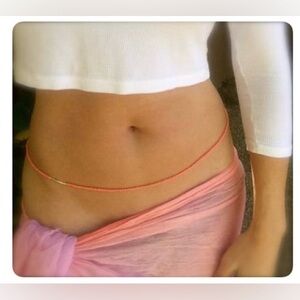 “ORANGE SHERBET” Beginner’s 1st Stage Smooth Waistbeads Handmade Up to 50 in len